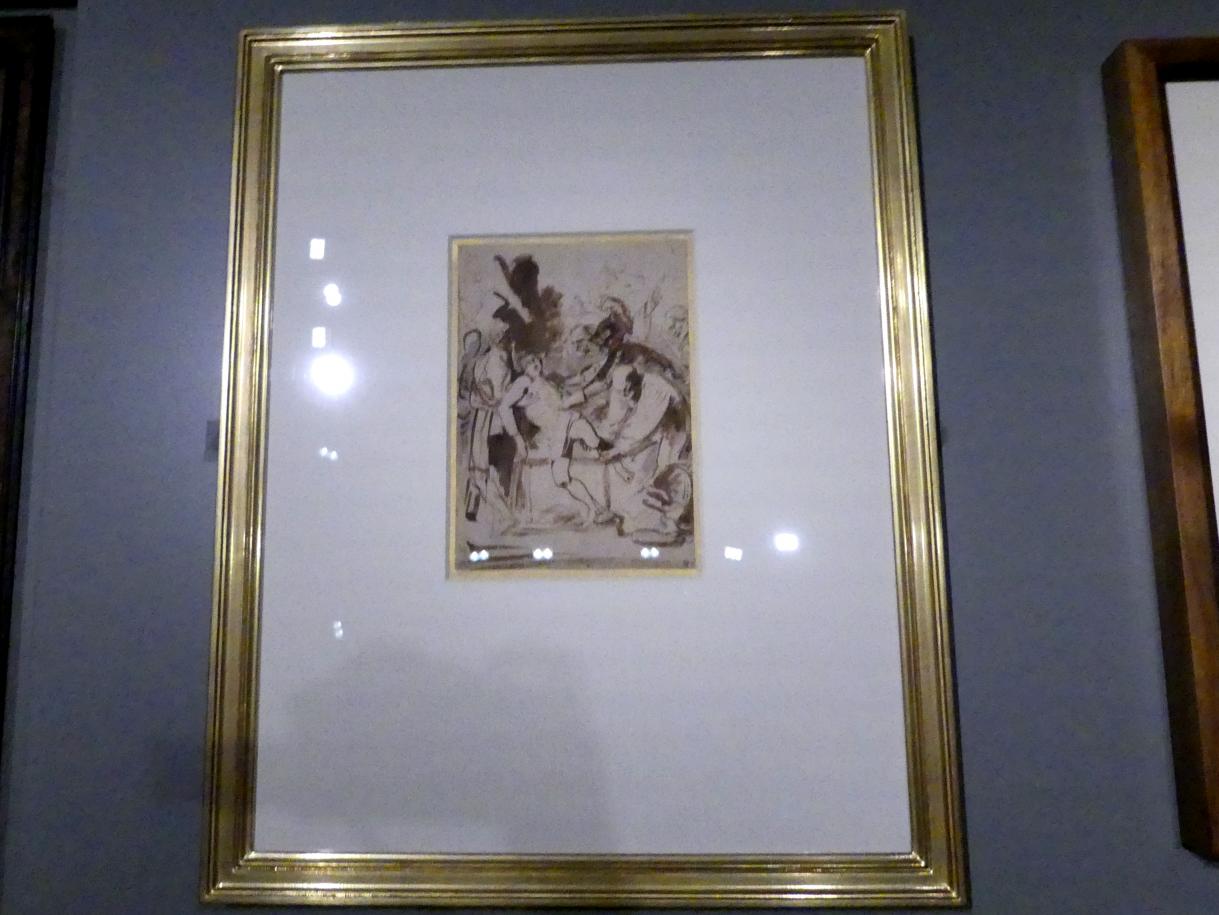 Anthonis (Anton) van Dyck (1614&ndash;1641), Das Martyrium des Heiligen Laurentius, München, Alte Pinakothek, Ausstellung "Van Dyck" vom 25.10.2019-02.02.2020, Von Antwerpen nach Italien - 1, um 1617&ndash;1620, Bild 2/3