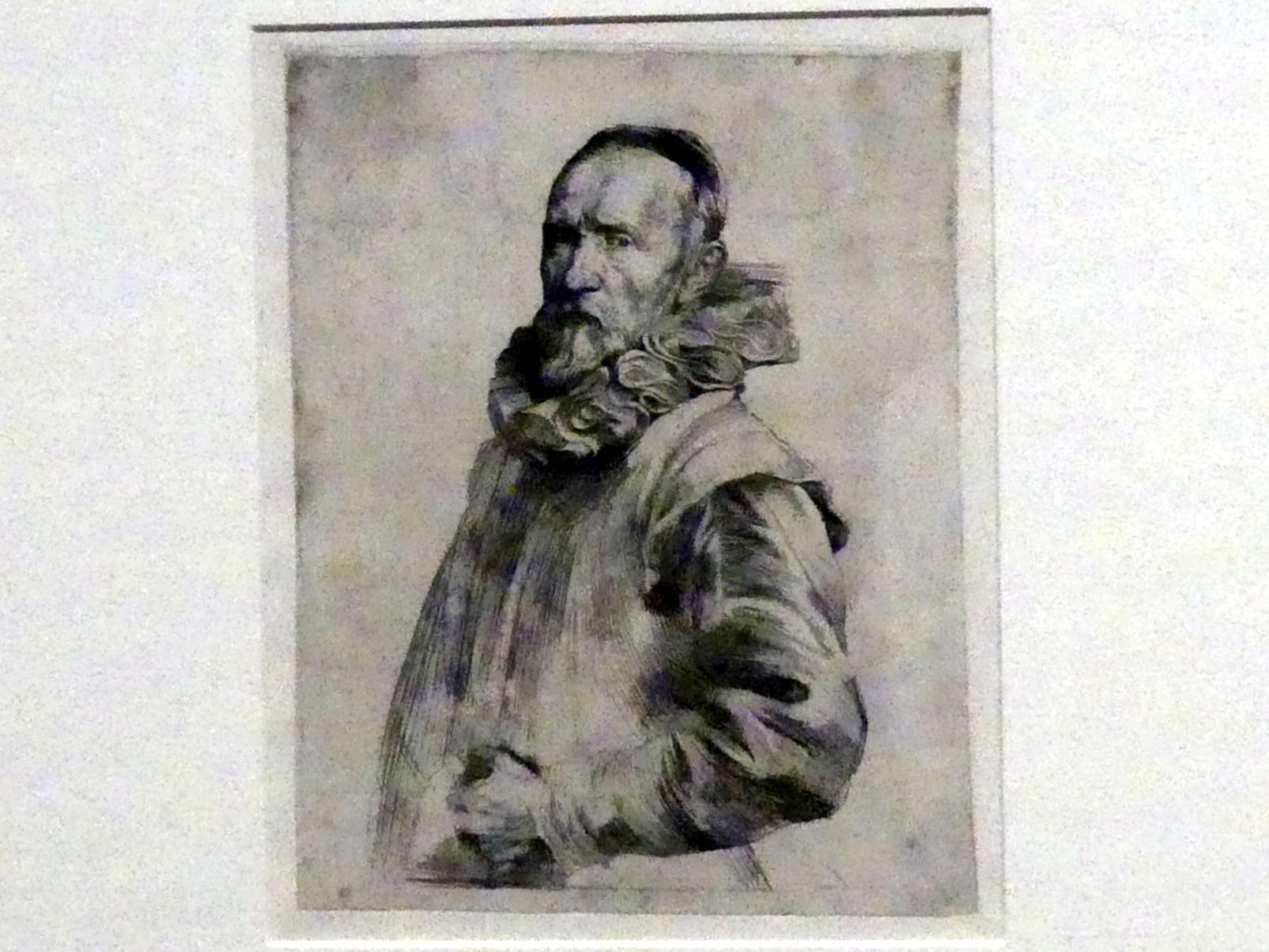 Anthonis (Anton) van Dyck (1614–1641), Jan de Wael, 1. Zustand, München, Alte Pinakothek, Ausstellung "Van Dyck" vom 25.10.2019-02.02.2020, Die "Ikonographie" - 1, um 1627–1629