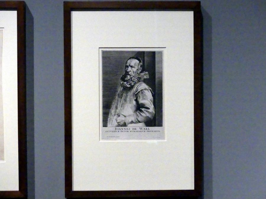Anthonis (Anton) van Dyck (1614&ndash;1641), Jan de Wael, 5. Zustand, München, Alte Pinakothek, Ausstellung "Van Dyck" vom 25.10.2019-02.02.2020, Die "Ikonographie" - 1, um 1627&ndash;1629