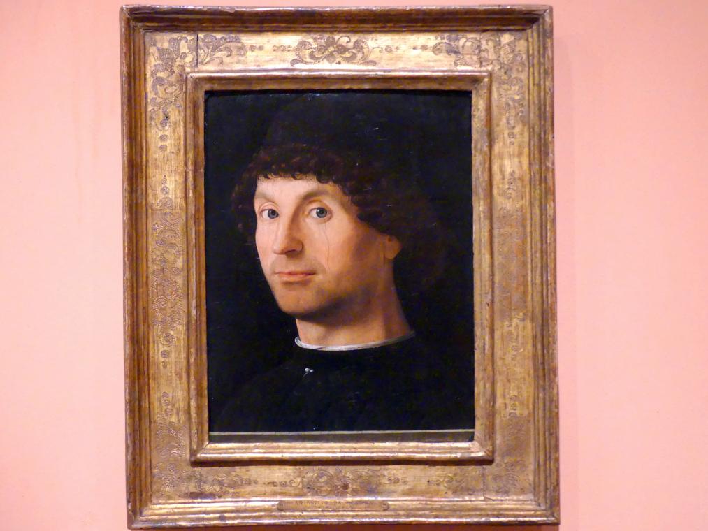 Antonello da Messina (1464&ndash;1478), Porträt eines Mannes, Madrid, Museo Thyssen-Bornemisza, Saal 5, das Porträt in der Renaissance, um 1472&ndash;1476