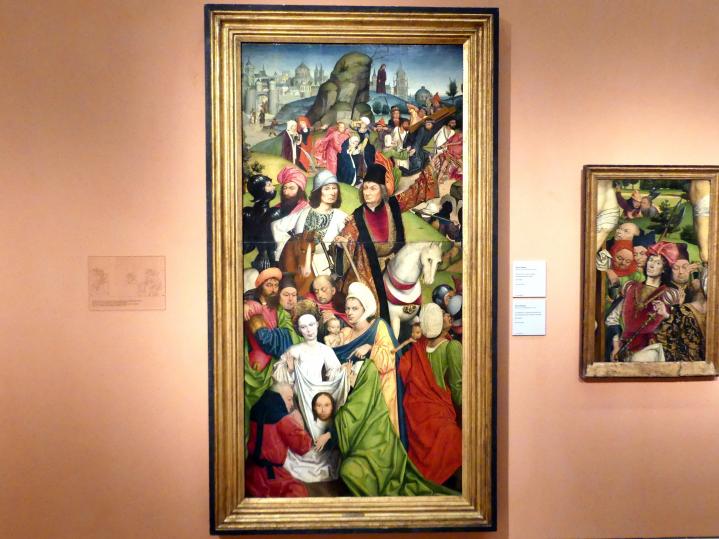 Derick Baegert (1477–1509), Kreuztragung Christi, Madrid, Museo Thyssen-Bornemisza, Saal 8, deutsche Malerei des 15. und 16. Jahrhunderts, 1477–1478