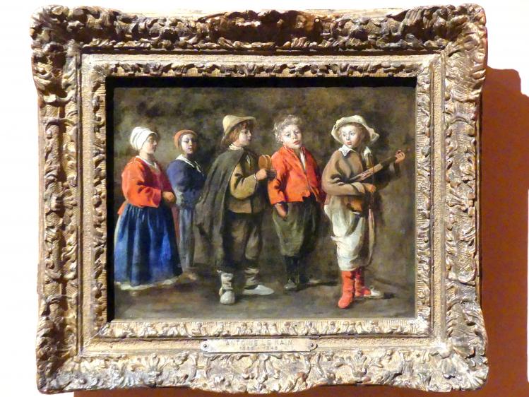 Antoine Le Nain (1640–1647), Die jungen Musiker, Madrid, Museo Thyssen-Bornemisza, Saal 13, italienische, französische und spanische Malerei des 17. Jahrhunderts, um 1640