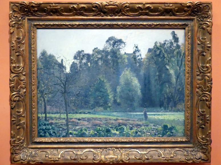 Camille Pissarro (1863&ndash;1903), Kohlfeld, Pontoise, Madrid, Museo Thyssen-Bornemisza, Saal H, europäische Malerei des 19.Jahrhunderts, 1873