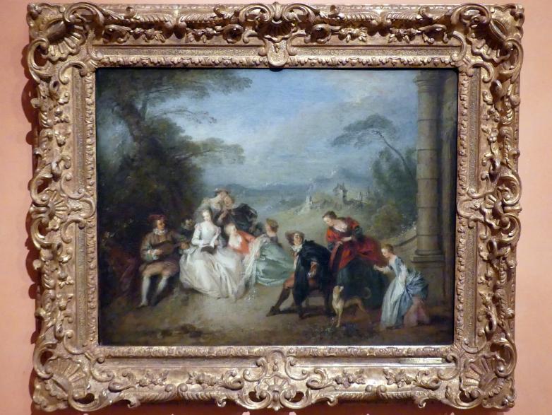 Jean-Baptiste Pater (1730&ndash;1736), Ländliches Konzert, Madrid, Museo Thyssen-Bornemisza, Saal 28, französische und englische Malerei des 18. Jahrhunderts, 1734