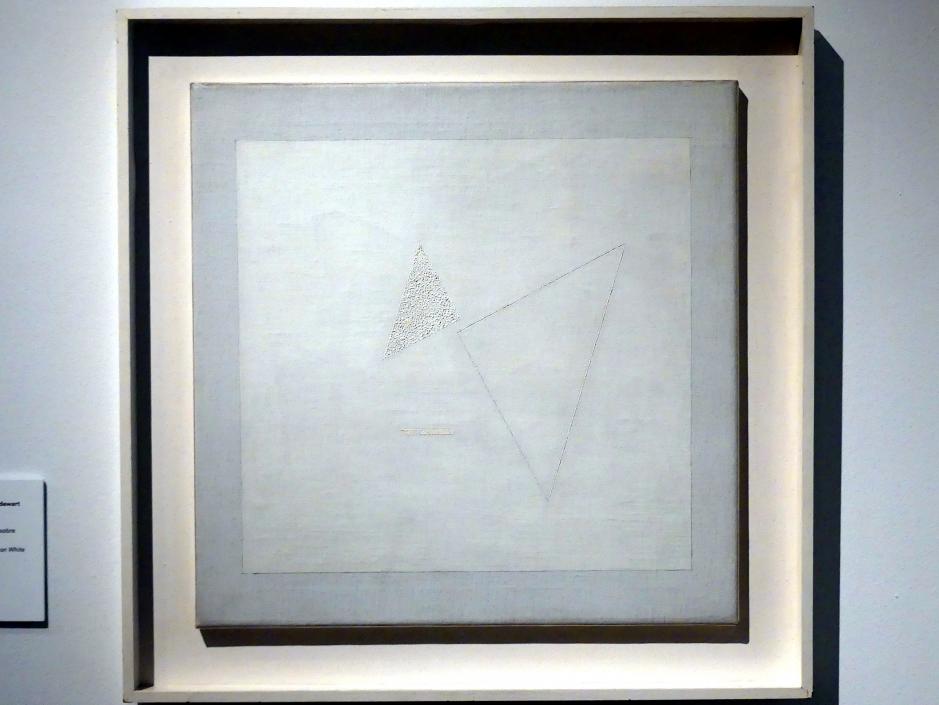 Friedrich Vordemberge-Gildewart (1927–1962), Komposition Nr. 104. Weiß auf Weiß, Madrid, Museo Thyssen-Bornemisza, Saal 43, Pioniere der Abstraktion, 1936