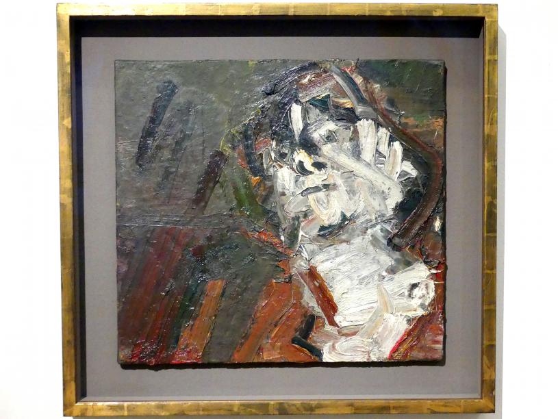 Frank Auerbach (1978), Kopf von J.Y.M., Madrid, Museo Thyssen-Bornemisza, Saal 47, Abstraktion und Gegenständlichkeit in der europäischen Nachkriegszeit, 1978