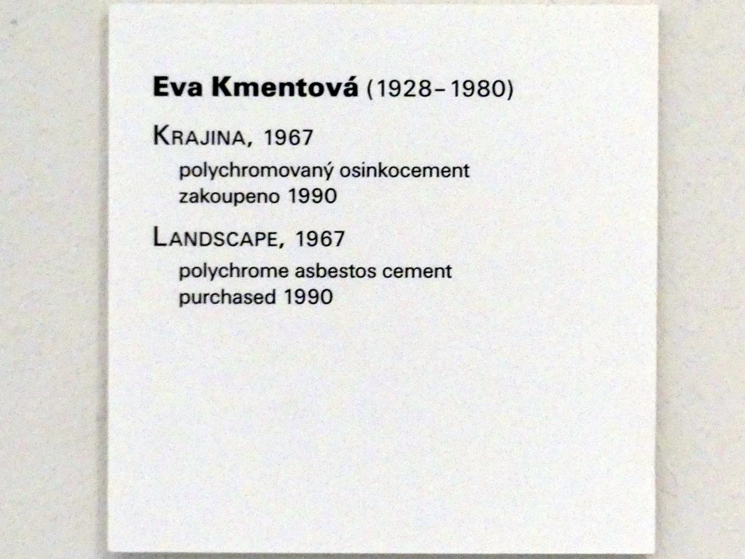Eva Kmentová (1967), Landschaft, Prag, Nationalgalerie im Messepalast, Moderne Kunst, 1967, Bild 2/2