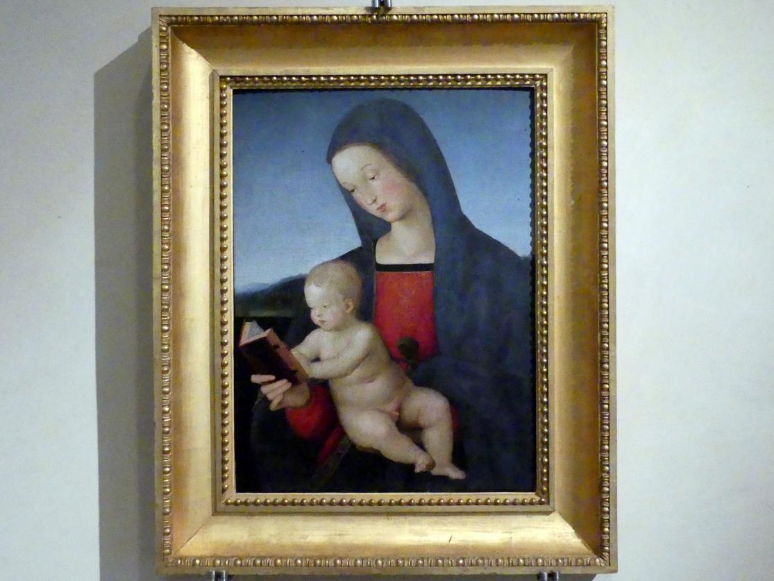 Madonna mit Buch, Perugia, ehem. Kirche Santa Maria della Misericordia, jetzt Perugia, Nationalgalerie von Umbrien (Galleria nazionale dell'Umbria), 27: Eusebio da San Giorgio, Giovanni Battista Caporali, um 1505&ndash;1515