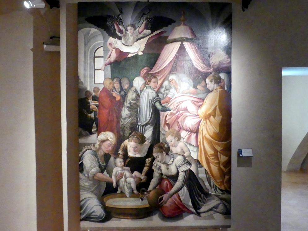 Dono Doni (Adone Doni) (1561&ndash;1575), Geburt Mariens, Perugia, chiesa dei Santi Filippo e Giacomo, jetzt Perugia, Nationalgalerie von Umbrien (Galleria nazionale dell'Umbria), 31: Domenico Paride Alfani, Dono Doni, 1561