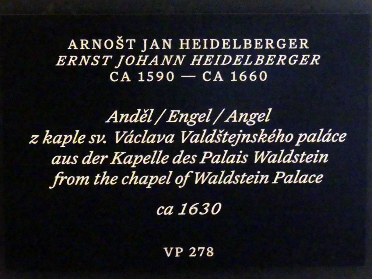 Ernst Johann Heidelberger (1630), Engel, Prag-Kleinseite, Palais Waldstein, jetzt Prag, Nationalgalerie im Palais Schwarzenberg, 2. Obergeschoss, Saal 4, um 1630, Bild 6/6