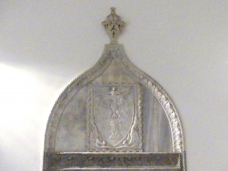 Supraporte mit Wappen, Berlin, Bode-Museum, Saal 110, Beginn 15. Jhd.