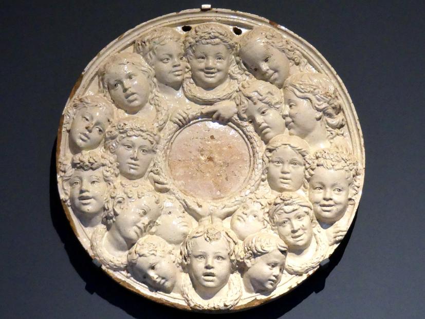 Luca della Robbia (Nachahmer) (1425&ndash;1440), Spiegel, Berlin, Bode-Museum, Saal 122, um 1440