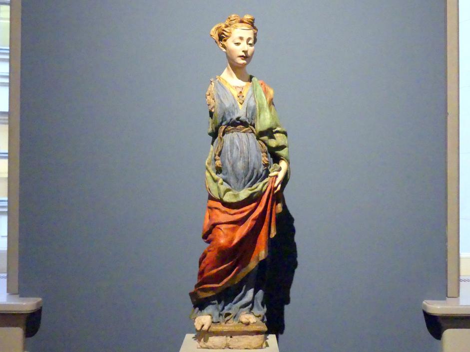 Antonio del Pollaiuolo (1467&ndash;1480), Personifikation einer Tugend (?), Berlin, Bode-Museum, Saal 129, um 1470