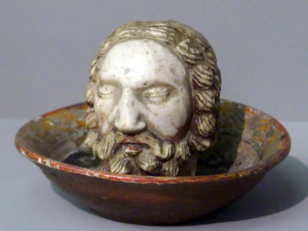 Haupt Johannes des Täufers, Berlin, Bode-Museum, Saal 212, um 1430