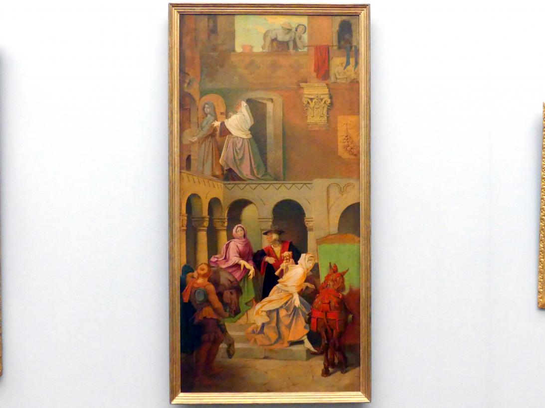 Moritz von Schwind (1836&ndash;1865), Aschenbrödel, Aufbruch zum Ball, Berlin, Alte Nationalgalerie, Saal 313, Romantik, Biedermeier, Düsseldorfer Schule, 1852