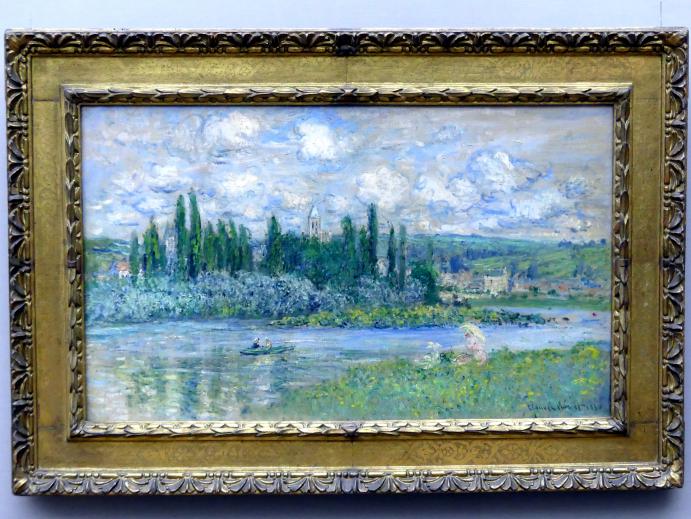 Claude Monet (1864&ndash;1925), Ansicht von Vétheuil-sur-Seine, Berlin, Alte Nationalgalerie, Saal 203, Französische Impressionisten, 1880