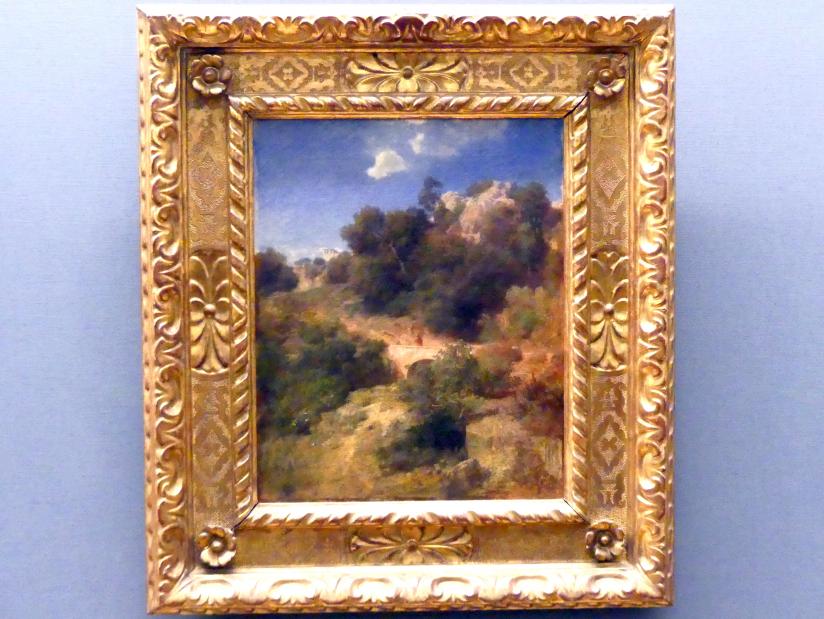 Arnold Böcklin (1851–1897), Italienische Landschaft, Berlin, Alte Nationalgalerie, Saal 206, Deutschrömer, um 1858