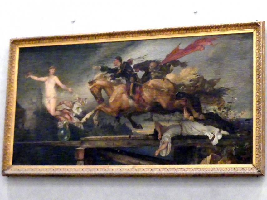 Rudolf Henneberg (1865), Die Jagd nach dem Glück, Berlin, Alte Nationalgalerie, Treppenhaus, 1863&ndash;1868