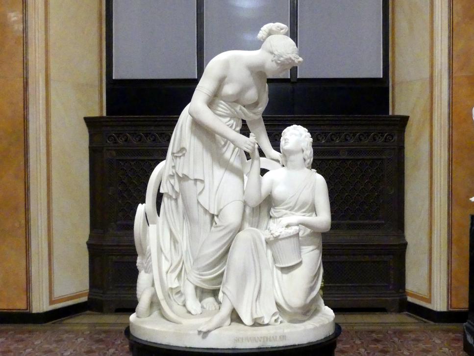 Ludwig von Schwanthaler (1840&ndash;1843), Ceres und Proserpina, Berlin, Alte Nationalgalerie, Saal 101, Klassizistische Skulpturen, 1843