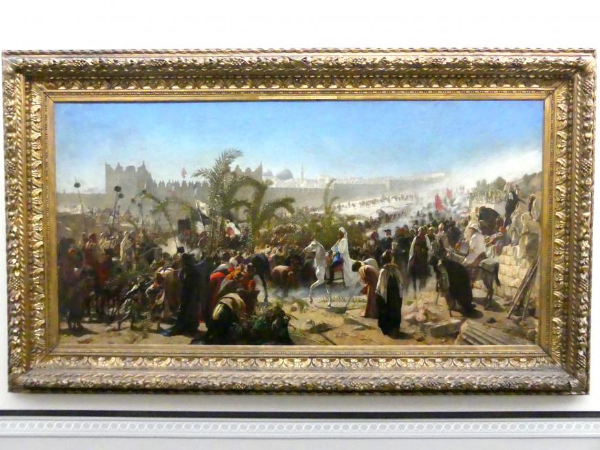 Wilhelm Gentz (1876), Einzug des Kronprinzen Friedrich Wilhelm von Preußen in Jerusalem 1869, Berlin, Alte Nationalgalerie, Saal 114, Kunst der Gründerzeit, 1876
