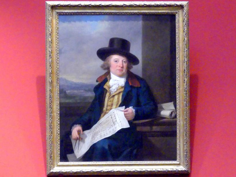Angelika Kauffmann (1760–1798), Porträt des Michael Novosielski (1750-1795), Edinburgh, Scottish National Gallery, Saal 11, vom Rokoko zur Revolution 1815, 1791–1792