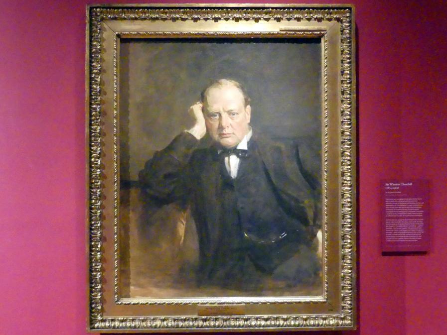 James Guthrie (1883&ndash;1924), Sir Winston Churchill (1874-1965), Edinburgh, Scottish National Portrait Gallery, Saal 9, um 1919
