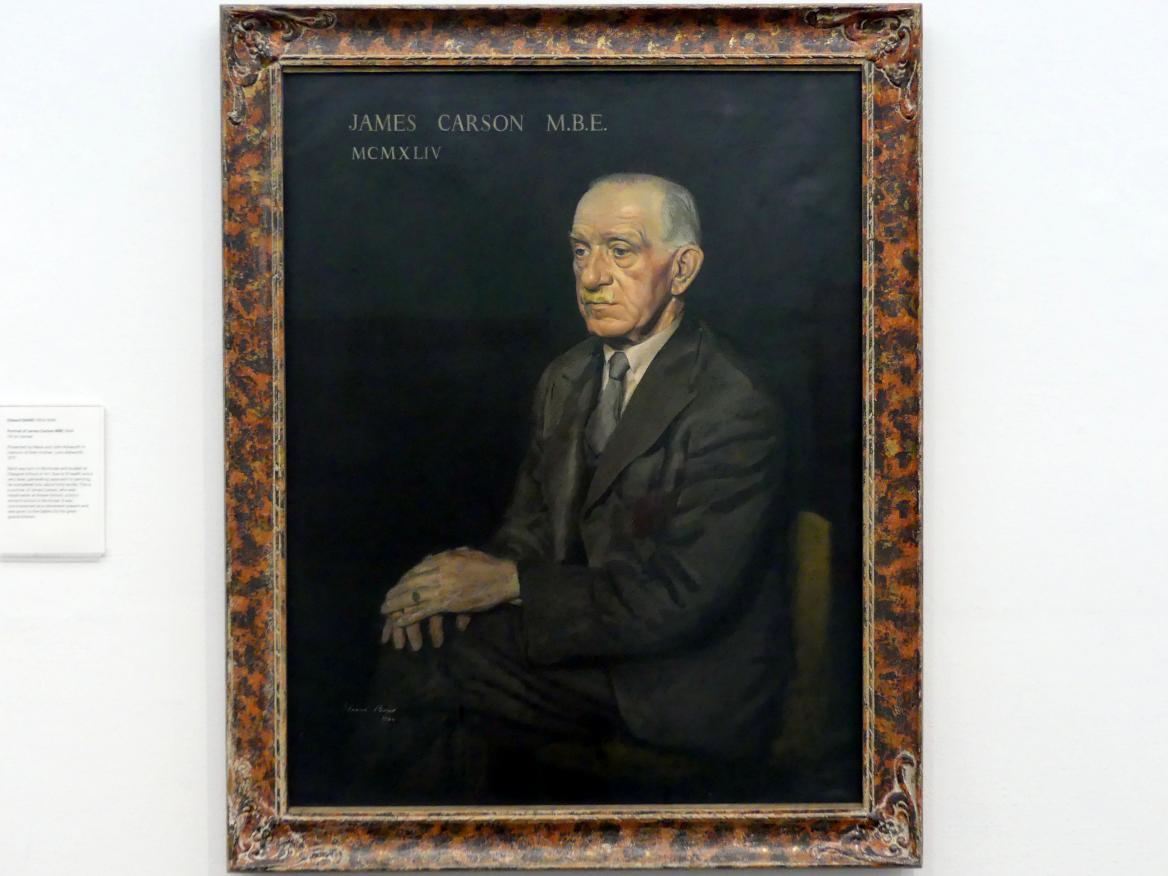 Edward Baird (1934–1944), Porträt James Carson MBE, Edinburgh, Scottish National Gallery of Modern Art, Gebäude One, Saal 15 - Figurative Kunst in Schottland und England 1918-1945, 1944