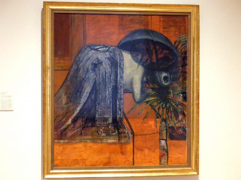 Francis Bacon (1945–1991), Figure Study II, Edinburgh, Scottish National Gallery of Modern Art, Gebäude One, Saal 18 - Bacon und Kossoff: das Figürliche neu erfinden, 1945–1946