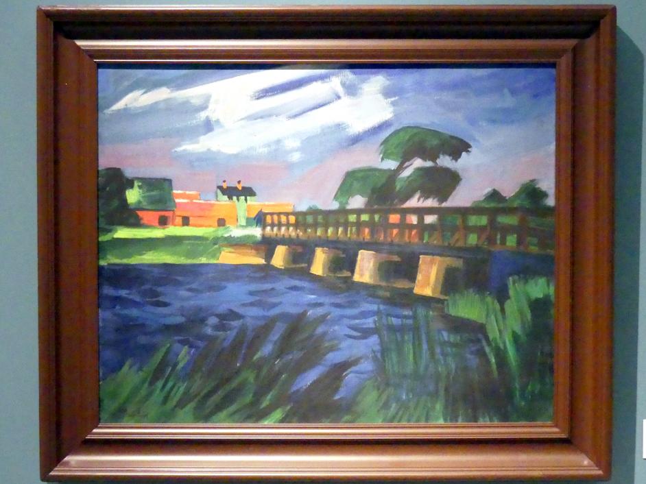 Max Pechstein (1895&ndash;1953), Brücke bei Leba, Prag, Nationalgalerie im Messepalast, 1918-1939, Saal 1, 1922
