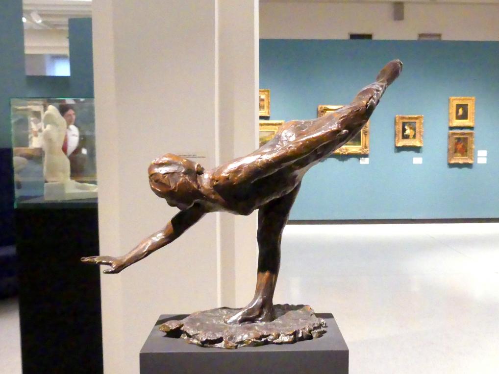 Edgar Degas (1855&ndash;1909), Große Arabeske (dritte Position), Prag, Nationalgalerie im Messepalast, 1918-1939, Saal 1, 1880&ndash;1890