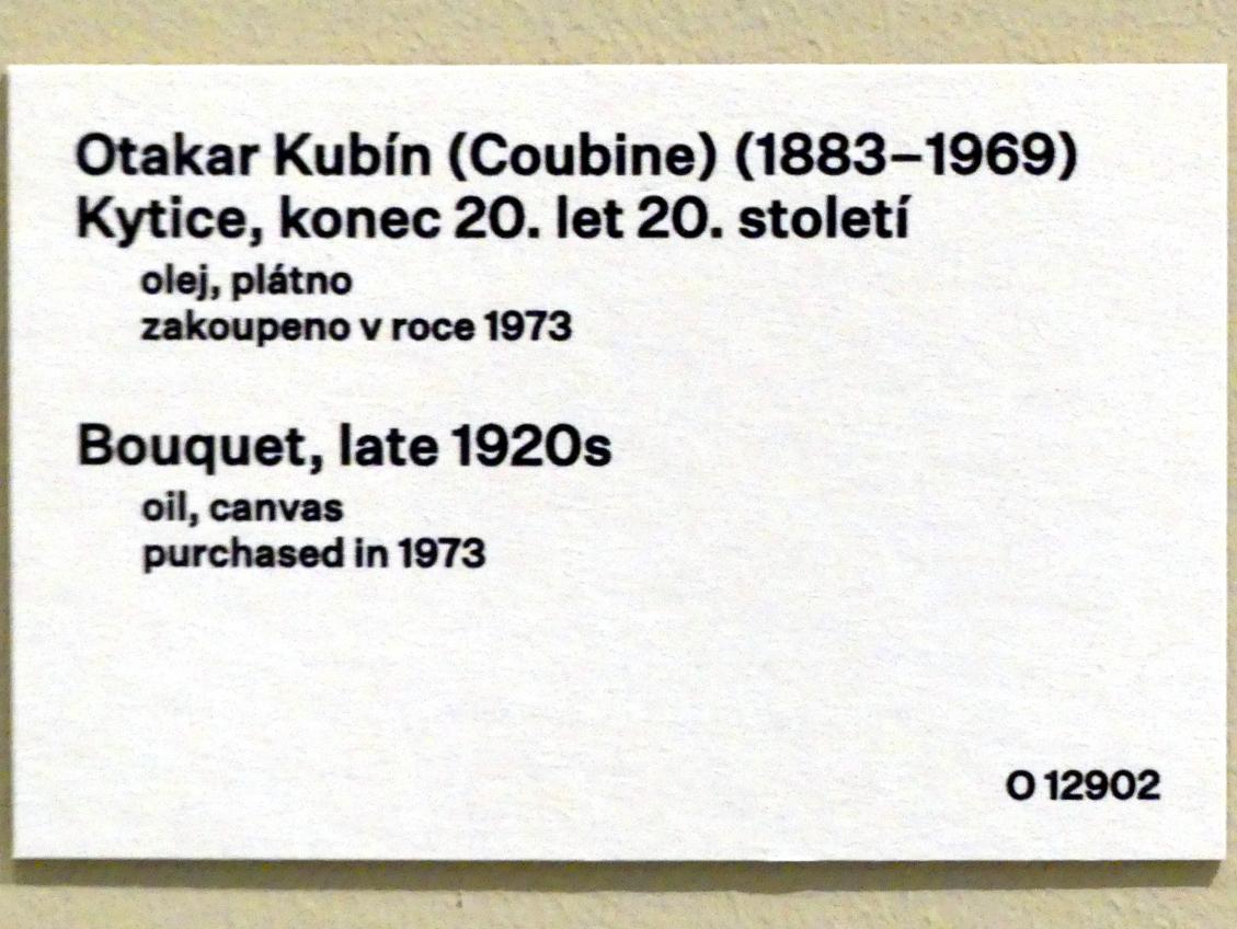 Otakar Kubín (1907&ndash;1927), Blumenstrauß, Prag, Nationalgalerie im Messepalast, 1918-1939, Saal 4, um 1925&ndash;1930, Bild 2/2