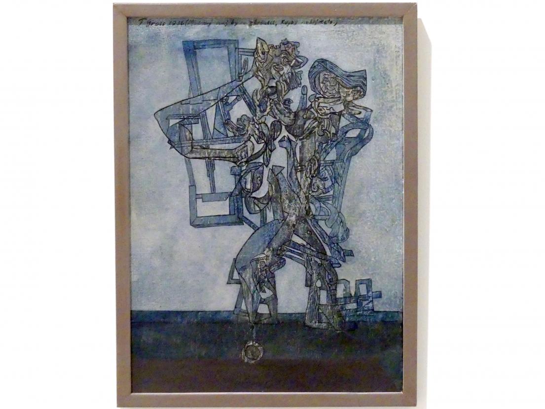 František Gross (1936–1964), Der Blaue Mann würde zusammenfallen wenn es kein Licht gäbe, Prag, Nationalgalerie im Messepalast, 1918-1939, Saal 11, 1936