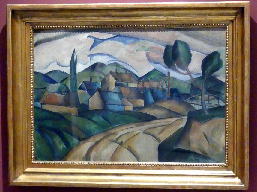 Frantisek Foltýn (1922&ndash;1938), Landschaft, Prag, Nationalgalerie im Messepalast, 1918-1939, Saal 17, 1922