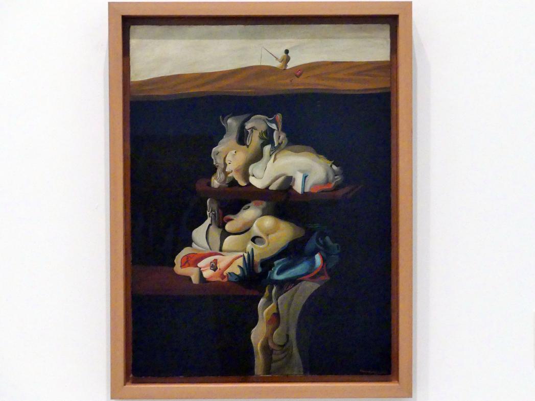 Óscar Domínguez (1932&ndash;1943), Guanchen-Höhle, Madrid, Museo Reina Sofía, Saal 205, 1935