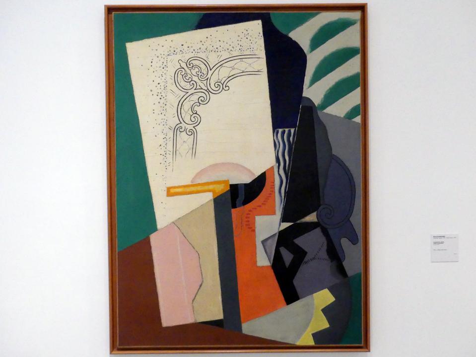 María Gutiérrez Blanchard (1917–1926), Kubistische Komposition, Madrid, Museo Reina Sofía, Saal 210, 1916–1919