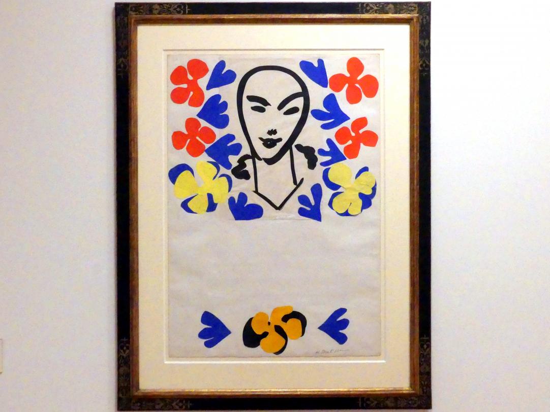 Henri Matisse (1898–1953), Originalentwurf für das Ausstellungsplakat der Tate Gallery London (1953), Berlin, Museum Berggruen, Kommandantenhaus, Erdgeschoss, Saal 4, 1952