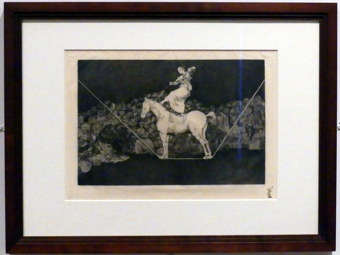 Francisco de Goya (Francisco José de Goya y Lucientes) (1779&ndash;1820), Präzise Torheit, auch: eine Zirkuskönigin, Berlin, Sammlung Scharf-Gerstenberg, Erdgeschoß, Saal 1, um 1815&ndash;1824