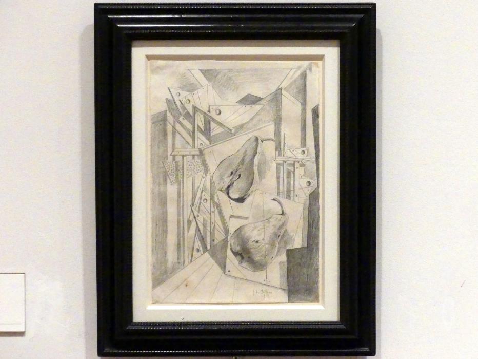 Giorgio de Chirico (1913–1973), Herbstliche Geometrie, Berlin, Sammlung Scharf-Gerstenberg, Obergeschoß, Saal 7, 1917