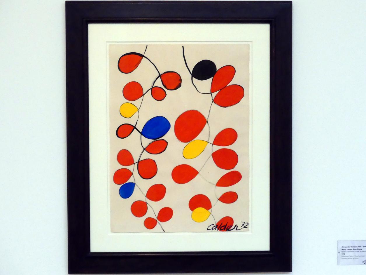 Alexander Calder (1928&ndash;1972), Viele Schleifen, eine Schwarz, Schwäbisch Hall, Kunsthalle Würth, Ausstellung "Lust auf mehr" vom 30.09.2019 - 20.09.2020, Obergeschoss, 1972