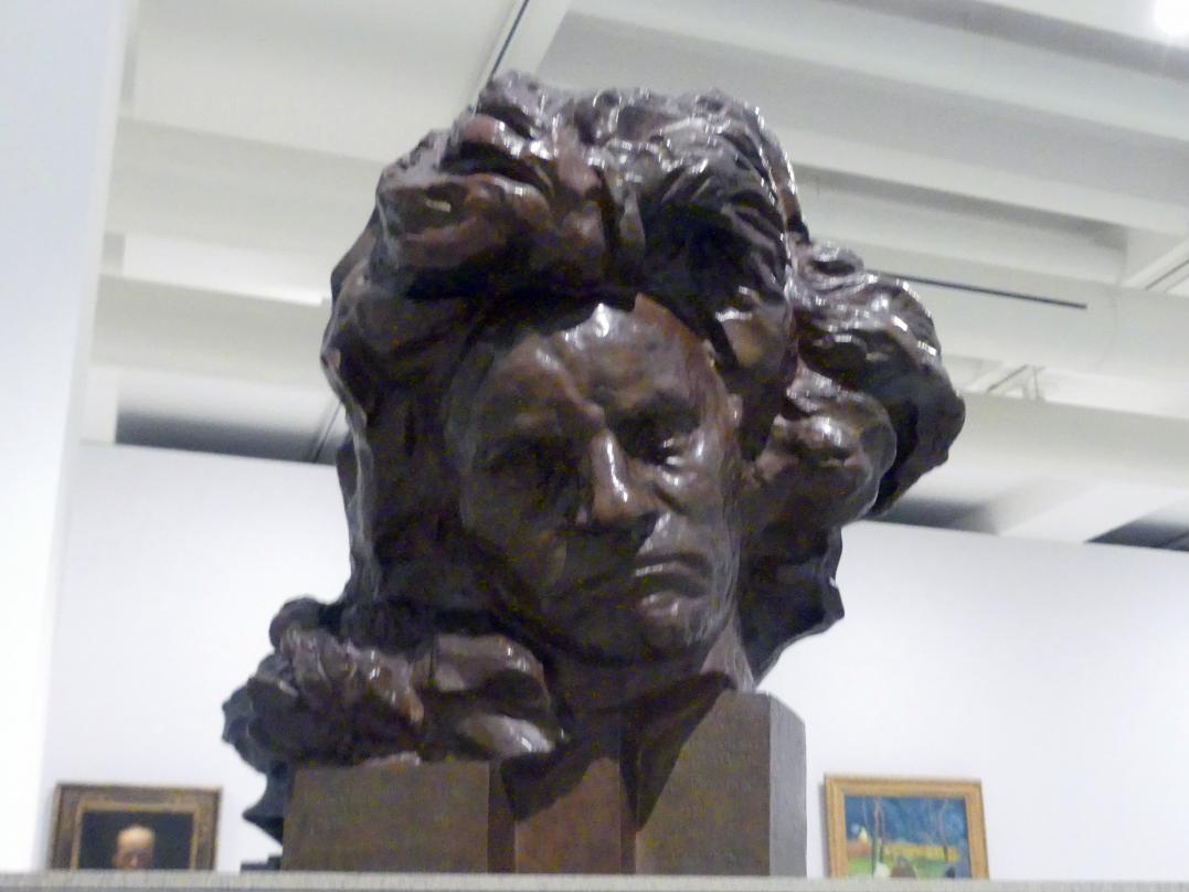 Antoine Bourdelle (Émile-Antoine Bourdelle) (1900&ndash;1909), Büste Ludwig van Beethoven, Prag, Nationalgalerie im Messepalast, Das lange Jahrhundert, Saal 1, 1891&ndash;1909, Bild 3/4