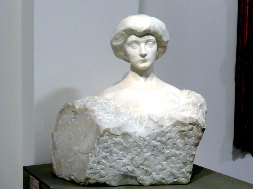 Josef Mařatka (1905&ndash;1925), Büste Tereza Koseová, Prag, Nationalgalerie im Messepalast, Das lange Jahrhundert, Saal 2, 1909