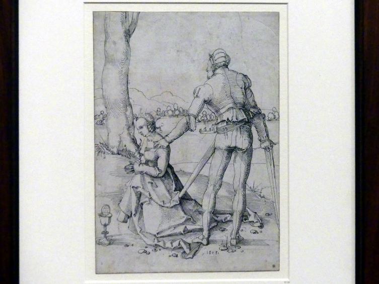 Hans Baldung Grien (1500&ndash;1544), Die Enthauptung der heiligen Barbara, Karlsruhe, Staatliche Kunsthalle, Ausstellung "Hans Baldung Grien, heilig | unheilig", Saal 1, 1505