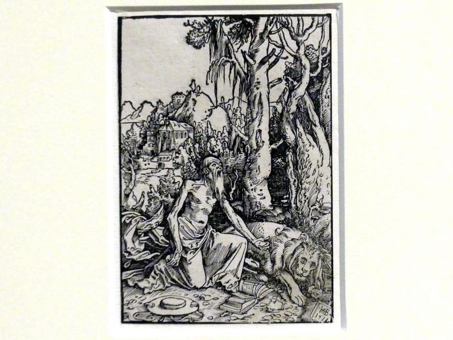 Hans Baldung Grien (1500&ndash;1544), Der heilige Hieronymus als Büßer in der Wildnis, Karlsruhe, Staatliche Kunsthalle, Ausstellung "Hans Baldung Grien, heilig | unheilig", Saal 4, 1511
