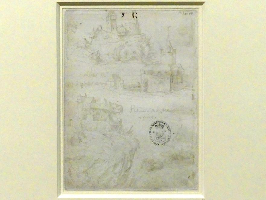 Hans Baldung Grien (1500–1544), Landschaftsstudien mit Burgen, Karlsruhe, Staatliche Kunsthalle, Ausstellung "Hans Baldung Grien, heilig | unheilig", Saal 5, 1514–1515
