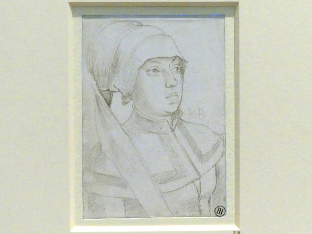 Hans Baldung Grien (1500–1544), Frau aus Hagenauer Geschlecht, Karlsruhe, Staatliche Kunsthalle, Ausstellung "Hans Baldung Grien, heilig | unheilig", Saal 5, um 1513–1515