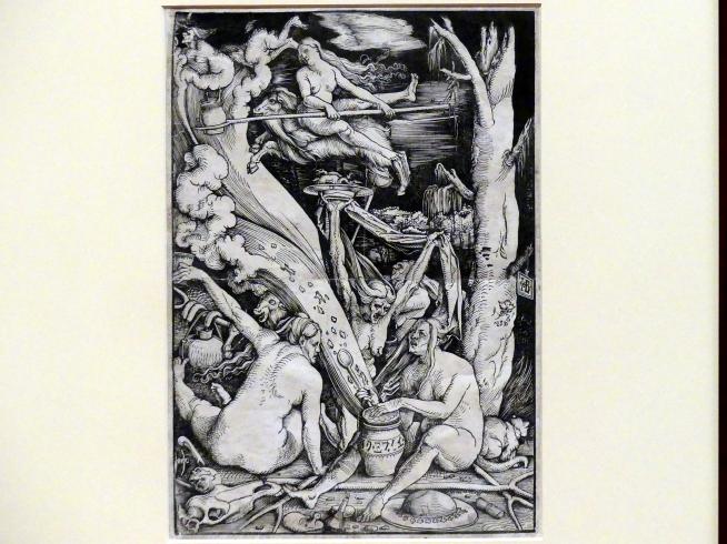 Hans Baldung Grien (1500–1544), Hexensabbat, Karlsruhe, Staatliche Kunsthalle, Ausstellung "Hans Baldung Grien, heilig | unheilig", Saal 7, 1510