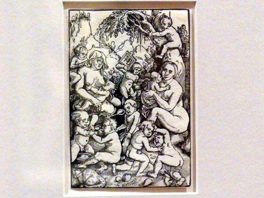 Hans Baldung Grien (1500–1544), Die Kinderaue, Karlsruhe, Staatliche Kunsthalle, Ausstellung "Hans Baldung Grien, heilig | unheilig", Saal 7, um 1512–1513