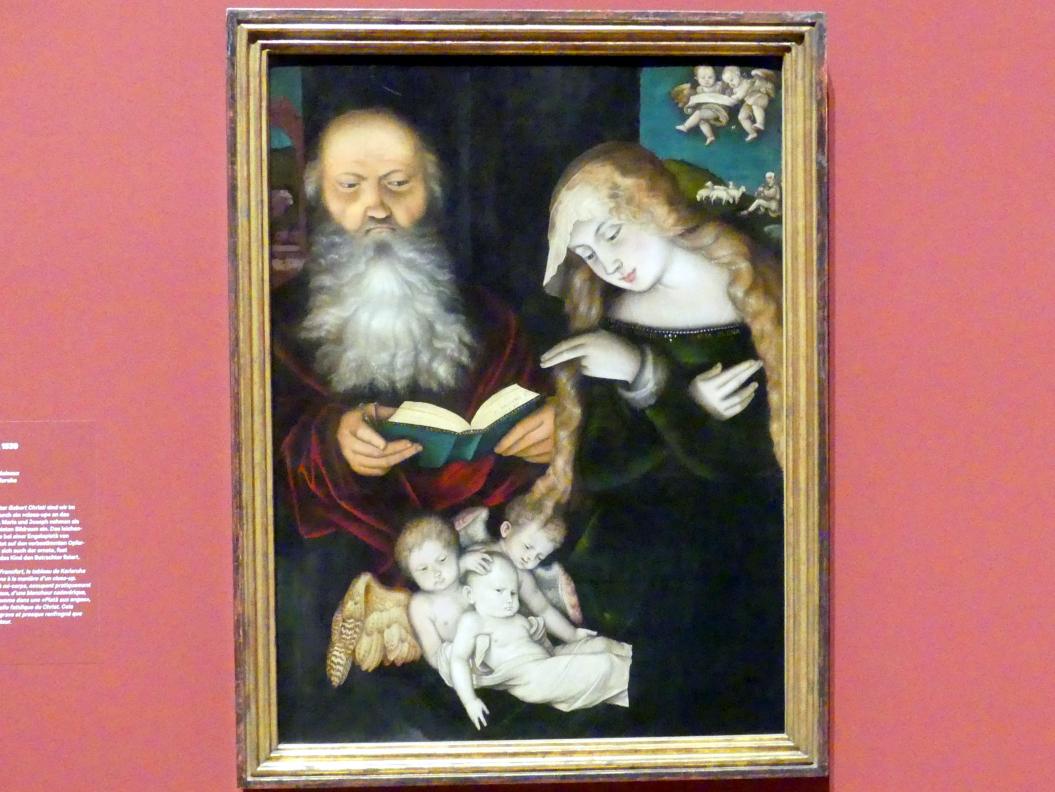 Hans Baldung Grien (1500–1544), Die Geburt Christi, Karlsruhe, Staatliche Kunsthalle, Ausstellung "Hans Baldung Grien, heilig | unheilig", Saal 9, 1539