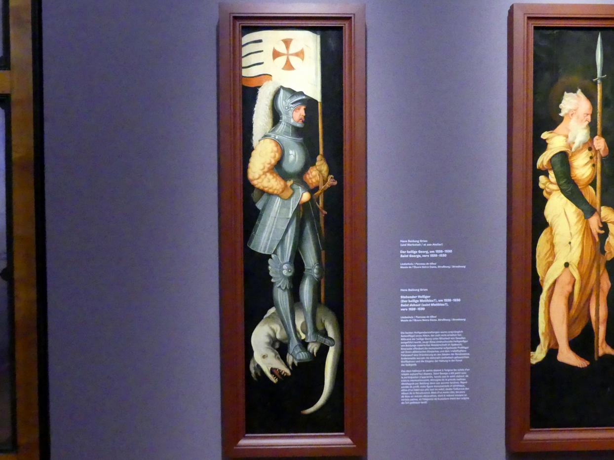 Hans Baldung Grien (1500–1544), Der heilige Georg, Karlsruhe, Staatliche Kunsthalle, Ausstellung "Hans Baldung Grien, heilig | unheilig", Saal 11, um 1528–1530