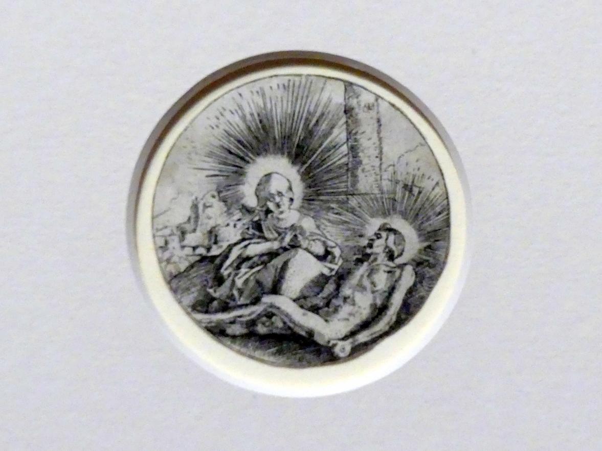 Hans Baldung Grien (1500&ndash;1544), Die Beweinung Christi, Karlsruhe, Staatliche Kunsthalle, Ausstellung "Hans Baldung Grien, heilig | unheilig", Saal 10, um 1512